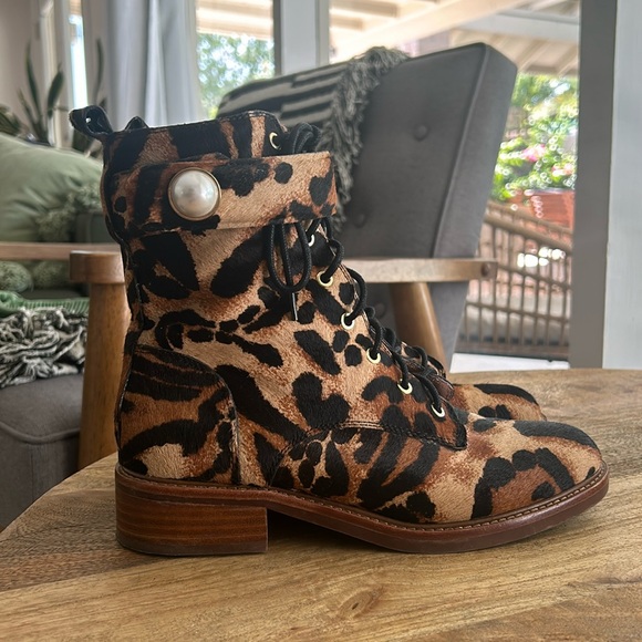Louise et Cie Leopard Velka Combat Boot 8 - Picture 2 of 4